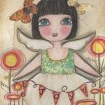 Joy Angel 5x7 Art Card Print